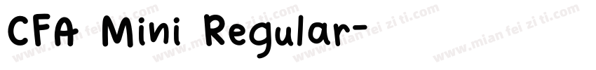 CFA Mini Regular字体转换